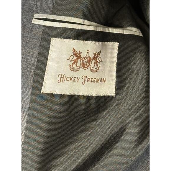 Hickey Freeman 42S Worsted Wool Milburn Sport Coat Academia Old Money Quiet Luxe - Picture 8 of 9